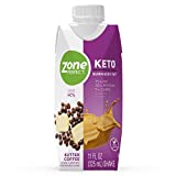 ZonePerfect Keto Shake, Butter Coffee, True Keto Macros, Made With MCTs, 11 fl oz, 12 Count